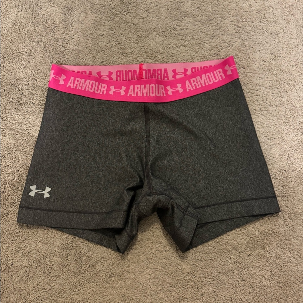 Under Armour Gray and Pink Athletic Shorts